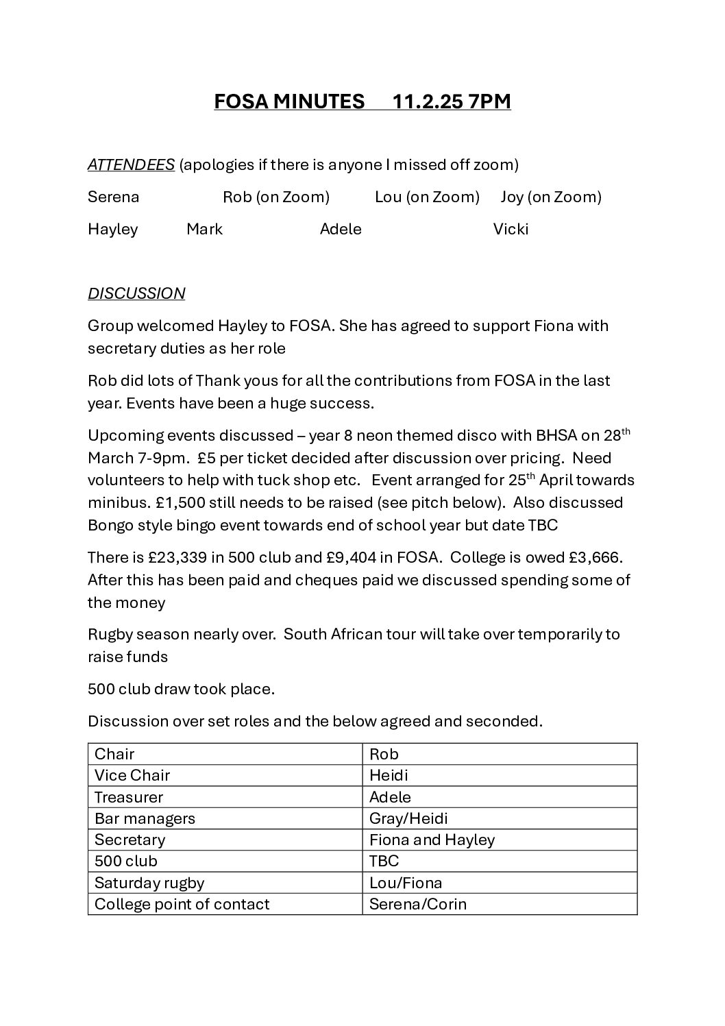 18. Minutes February 11th 2025